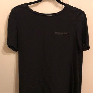 Black shirt sleeve top